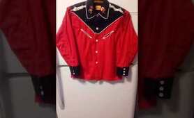 Vintage 1950's Roy Rogers Cowboy Shirt #2 With Roy Rogers Tag